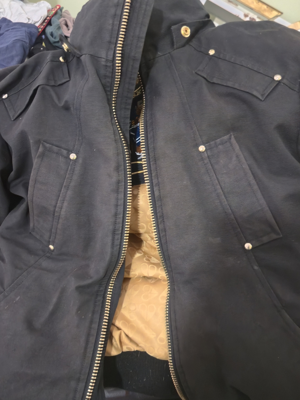 Moose KNUCKEL Men's Black Hooded Utility Jacket